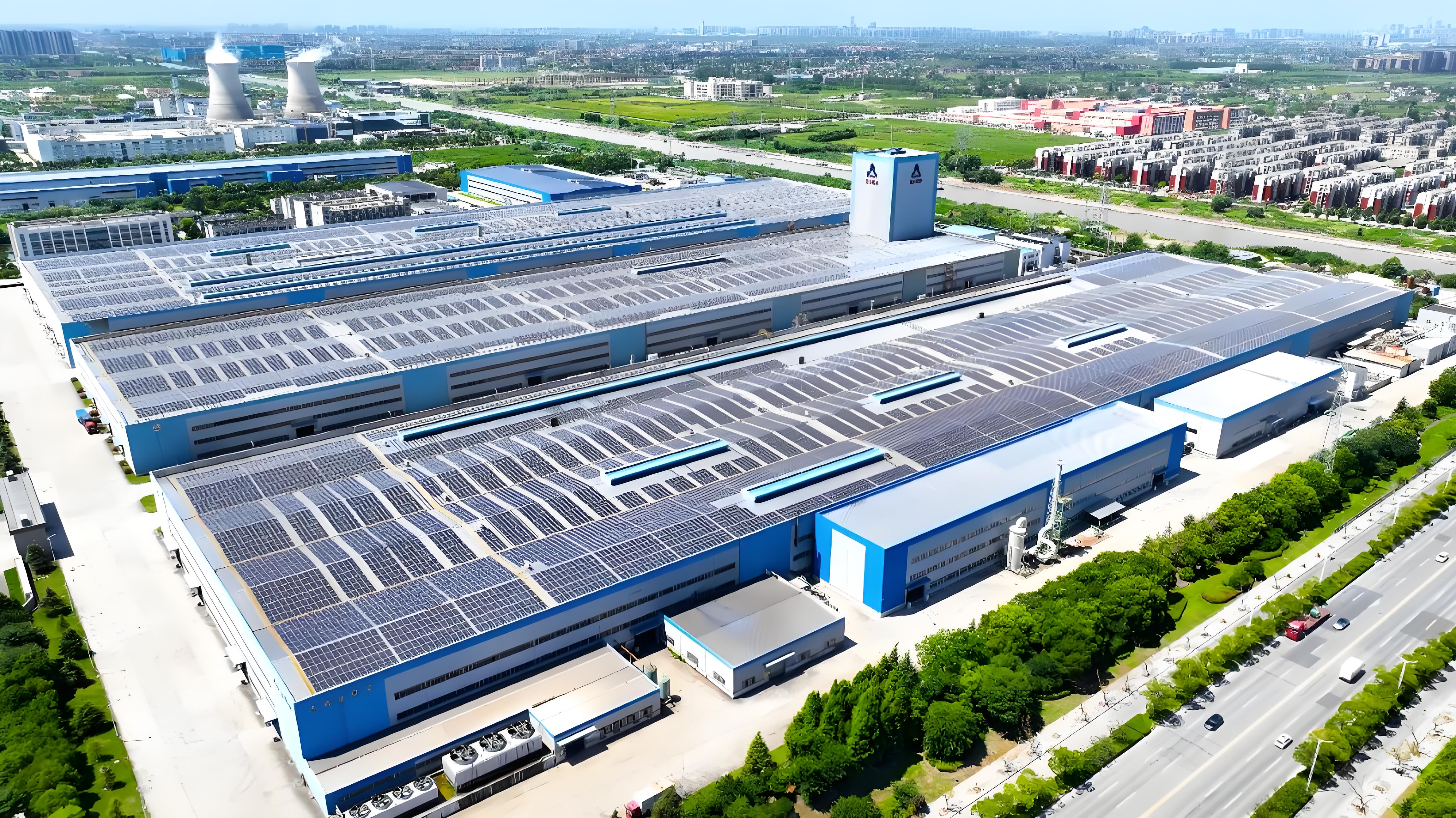 YONGJIN Jiangsu stainless steel production base aerial view in Nantong