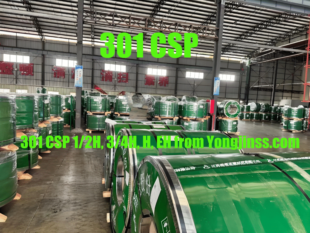 SUS301 CSP  1/4H‑hard, 1/2H‑hard, 3/4H‑hard, H‑Full hard ,EH-Extra Hard