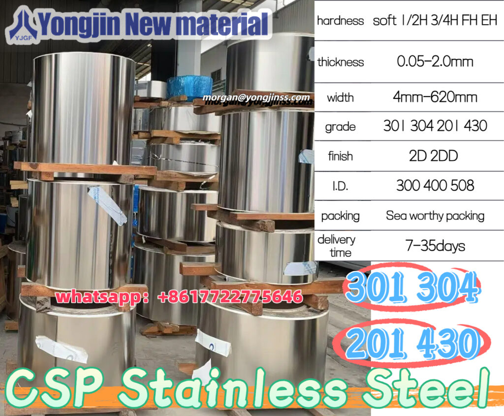 stainless steel csp 301 304 201 430