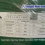 SUS304-CSP Stainless Spring Steel Strip EN1.4301 Thin Strip 1/2H 3/4H Full hard manufacture stockist