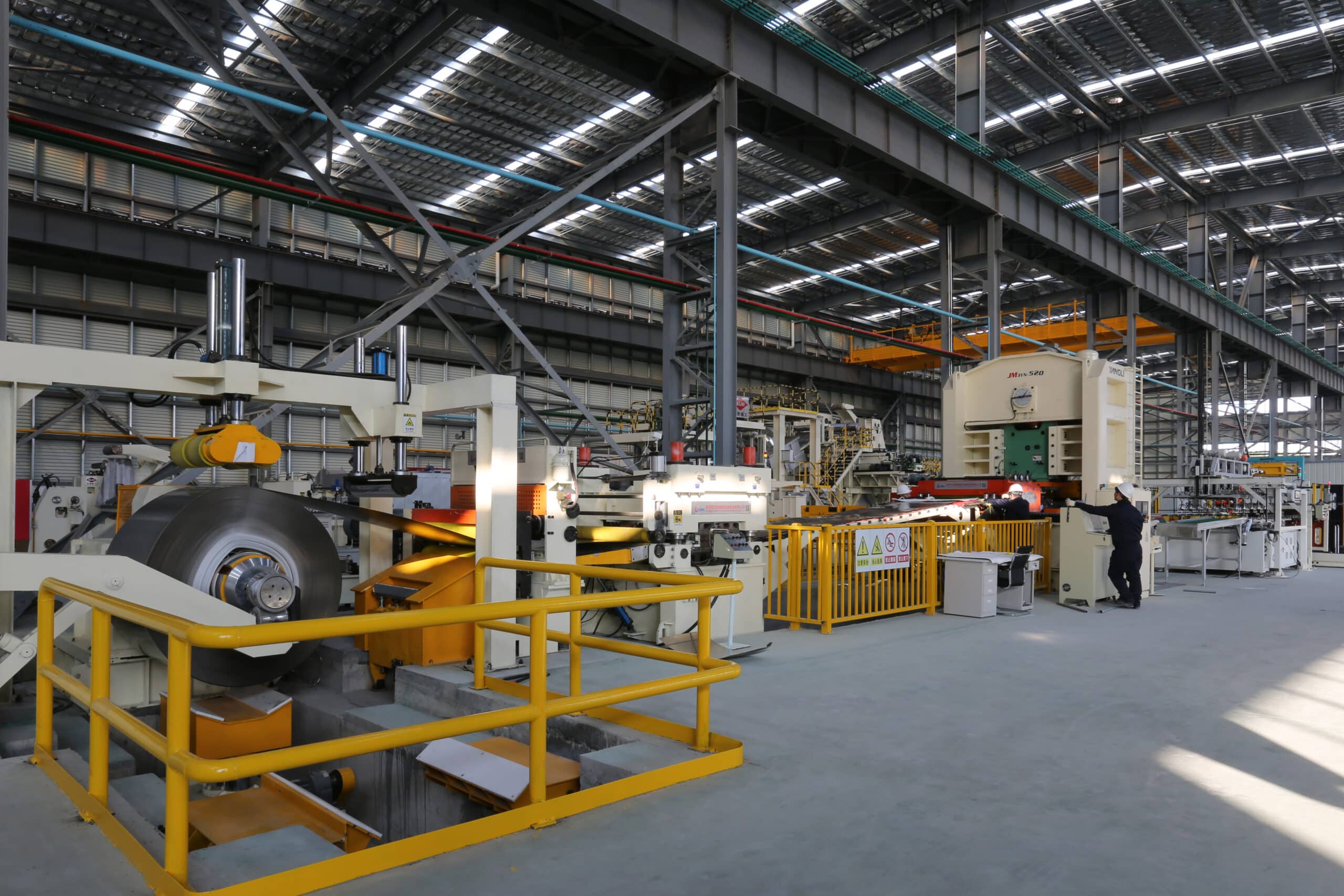 automatic circle blanking line with stock dies